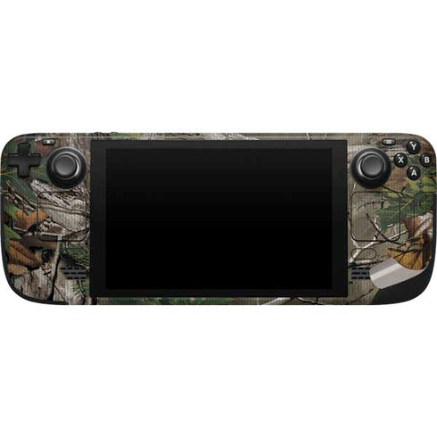 NFL Los Angeles Chargers Realtree Xtra Green Camo Steam Deck Handheld Gaming Computer Skin